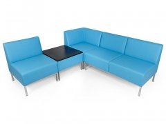 Комплект мебели для зоны ожидания POINTEX CONSTRUCT 04 Черный